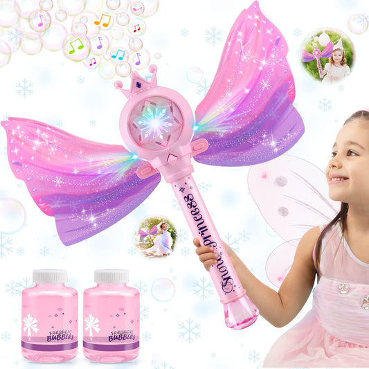 💥 ÚLTIMAS UNIDADES💥✨ Princess Bubble Wand 🌈✨ ¡Haz realidad los sueños mágicos de tu pequeña!