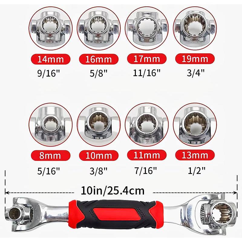 Últimas unidades disponibles🔥 Llave universal de 360° 48 en 1🔧