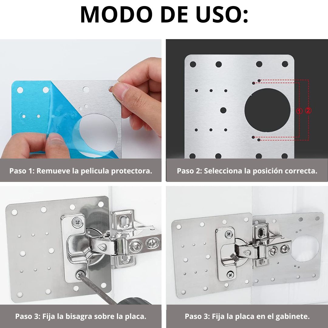 💥JUEGO DE PLACAS DE REPARACIÓN DE BISAGRA💥